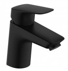 Hansgrohe Logis Смеситель для раковины, 1 отв., с донным клапаном Push-Open, цвет: черный матовый. 71077670