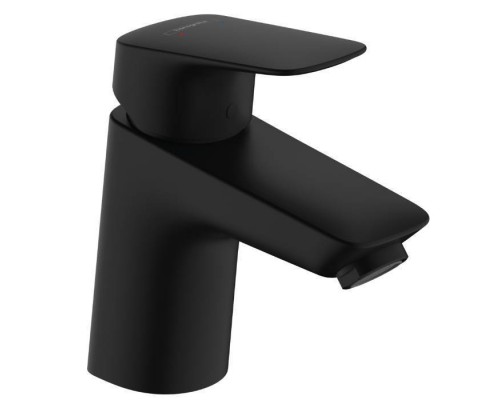 Hansgrohe Logis Смеситель для раковины, 1 отв., с донным клапаном Push-Open, цвет: черный матовый. 71077670 Hansgrohe Logis Смеситель для раковины, 1 отв., с донным клапаном Push-Open, цвет: черный матовый. 71077670