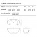 Dea Design Nature Ванна 165х80х58см., отдельностоящая, Glasstek, прозрачная смола, цвет: Smoky Black R4. DD8628 1650 R4