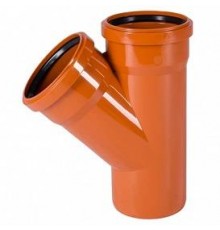 Тройник, Ostendorf, KGEA, 45°, 160, 110, PVC (поливинилхлорид)