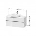 Duravit D-Neo Тумбочка подвесная 64.4x120x55 см, раковина, 2 ящика, цвет: Black Oak. 0379600000,  DE496901616