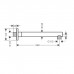 Hansgrohe Vernis Shape Душевой держатель 240 мм, цвет: матовый черный . 26405670