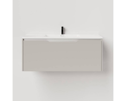 Salini Smile Тумба подвесная 100х50х48.5см., с раковиной, цвет: Grey. S1000GON203