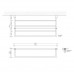 Decor Walther Corner KHT Полотенцедержатель 60см, подвесной, цвет: черный матовый. 0561360