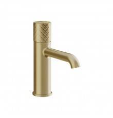 Gessi Habito Intreccio Смеситель для раковины, 1 отв., без донного клапана, цвет Brass Brushed PVD. 70102#727