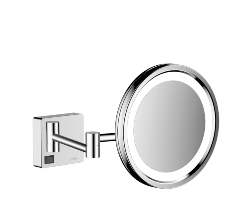 HG 41 790 000 AddStoris Косметическое зеркало Ø160 мм, х3, с LED подсветкой, 220V 41790000