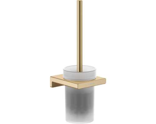 HG 41 752 140 AddStoris Набор для WC (Туалетный ершик настенный), металл/матовое стекло 41752140