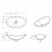 Knief Charm Shape Раковина накладная 58.1x33.1x16.9см, без отв., из полимерного материала, цвет: Citrin # 060. 70204060