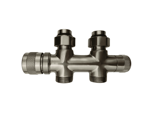 Узел нижнего подключения Primoclima Armature термостатическийLunarпрямой 1/2 х3/4 Е, Никель мат PCART889AN