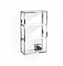 Decor Walther ET 6 Шкафчик открытый 35x15x60см, стекло белое, подвесной, цвет: хром. 0702804
