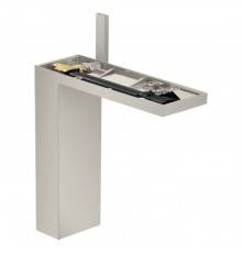Axor MyEdition Смеситель для раковины 230, на 1 отв., без панели, цвет: сталь. 47022800