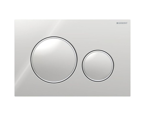 Geberit Sigma20 Клавиша для двойного смыва, круглая, цвет: хром/матовый хром. 115.882.KH.1