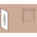 SAMO ETE Боковая стена 110х187.5см., по внеш.профилю прав/лев, профиль хром, стекло N6 прозр с матов.декором+St/Cl
