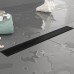 Plumberia Selection Трап душевой PS LINEAR 6x70 2устор. накладка из нерж.стали, комбинир.затвор с горизонт. Выпуском Ду 50мм,40л/мин, цвет: черный матовый. PSL70NO