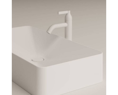 Agape Raso Раковина 70x35x130см., накладная, без отв., без перелива, с донным клапаном, Solid surface, цвет: белый матовый. ACER00385ZZ