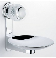 THG Panthere Cristal clair Мыльница металлическая oslash; 15см., подвесная, цвет: хром/прозрачный хрусталь. A2H-A02-546GM
