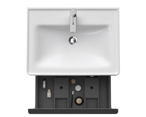 Duravit D-Neo Тумба с раковиной 63.4x45.2хh44см., с 1 ящиком, подвесная, цвет: белый матовый. 2367650000, DE425401818 Duravit D-Neo Тумба с раковиной 63.4x45.2хh44см., с 1 ящиком, подвесная, цвет: белый матовый. 2367650000, DE425401818