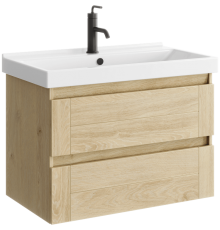 AQ AST0108DD Astrid Тумба подвесная с двумя ящиками, дуб давос, 760х450х540 мм AST0108DD