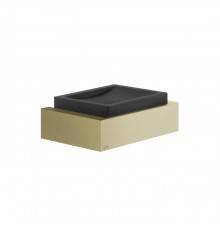 Gessi Inverso  Accessories Мыльница настенная черная, цвет: Brass Brushed PVD. 20802#727