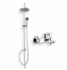 Душевой комплект Смеситель Bravat Rhein F6429564CP-01-ENG + Стойка Fit D283CP-2-RUS