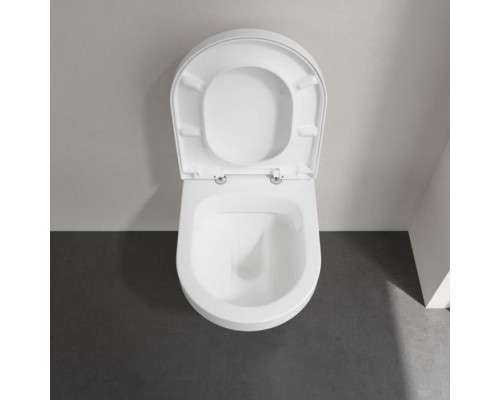 VilleroyBoch Architectura Комплект Унитаз-подвесной 37х53х33см., сиденье с функцией QuickRelease, Softclose, цвет: альпийский белый. 4694HR01