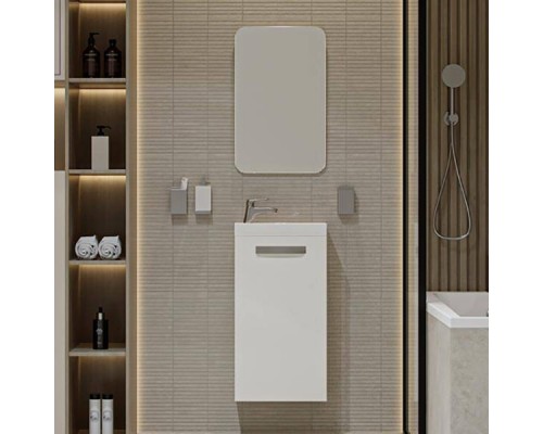 Мебель для ванной комнаты Velvex Estea 40.1D белая матовая Мебель для ванной комнаты Velvex Estea 40.1D белая матовая