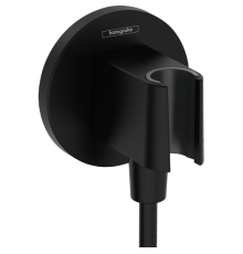 HG 26 888 670 Fixfit Porter S Шланговое подключение с держателем ручного душа, матовый черный 26888670
