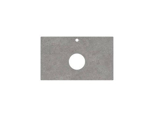 Kerama Marazzi Столешница из керамогранита для накладных раковин Фондамента 80см, с 1 отв., цвет: серый натуральный. PL1.DL500920R\80 Kerama Marazzi Столешница из керамогранита для накладных раковин Фондамента 80см, с 1 отв., цвет: серый натуральный. PL1.DL500920R\80