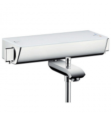 Hansgrohe Ecostat Select Термостат настенный для ванны на 2 источника, с изливом 216мм, с полочкой из безопасного стекла, цвет: хром. 13141000