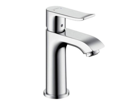 Hansgrohe Metris Смеситель для маленькой раковины 100, однорычажный, без сливного гарнитура, цвет: хром. 31186000 Hansgrohe Metris Смеситель для маленькой раковины 100, однорычажный, без сливного гарнитура, цвет: хром. 31186000