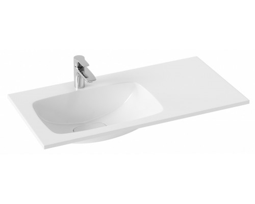 AQ Mal.09.04.D-L Malaga Раковина левая 918х450х180(16) мм, с отв. под смес., без отв. перел. Mal.09.04.D-L