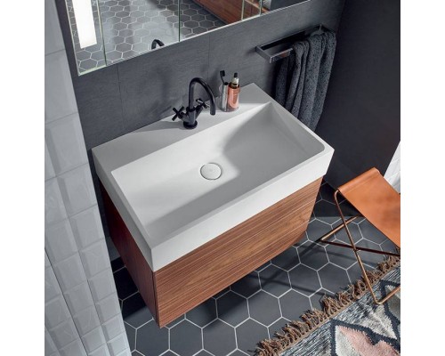 Burgbad Crono Раковина 81x50 см, 1 отв., цвет: белый. MWDU081C0001*1