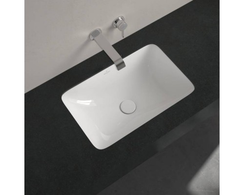 VilleroyBoch Loop Friends Раковина 54x34см, без отв., с переливом, наружная сторона в глазури, цвет: альпийский белый. 61630001 VilleroyBoch Loop Friends Раковина 54x34см, без отв., с переливом, наружная сторона в глазури, цвет: альпийский белый. 61630001