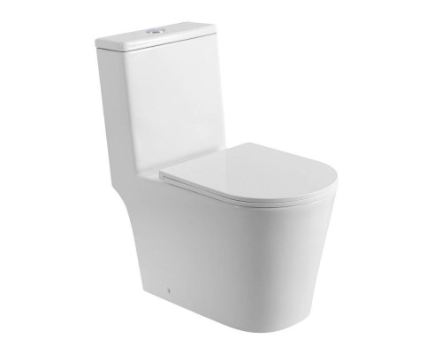 Унитаз-моноблок напольный BelBagno Tre BB673CP-MN-TOR/SC белый
