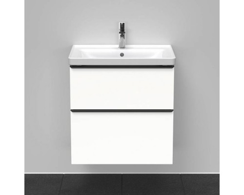 Duravit D-Neo Тумба с раковиной 63.4x45.2хh62.5см., с 2 ящиками, подвесная, цвет: белый матовый. 2367650000, DE435401818 Duravit D-Neo Тумба с раковиной 63.4x45.2хh62.5см., с 2 ящиками, подвесная, цвет: белый матовый. 2367650000, DE435401818