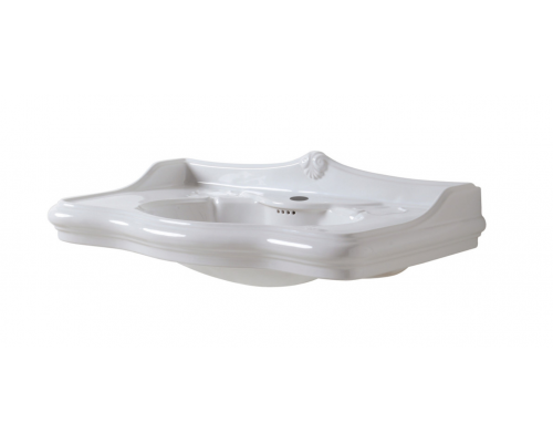 Azzurra Jubilaeum Раковина 90x56xH32 см, с пьедесталом 27xH68 см, 3 отв., цвет: Bianco lucido. JUCLT0000000BI/(JUB300 bi),  JULP0905500TBI/(JUB200/90T bi)*3