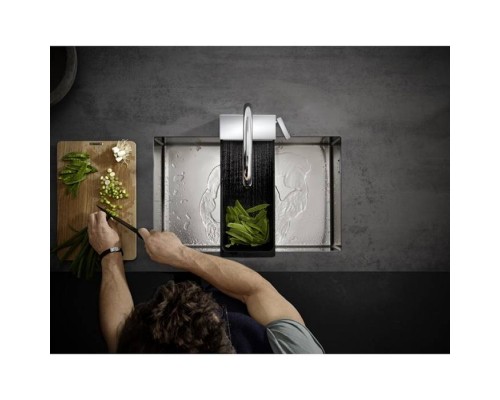 Hansgrohe Aquno Select M81 Смеситель для кухни, 1 отв., с вытяжным душем, 3jet, каскад, sBox, цвет: хром. 73831000 Hansgrohe Aquno Select M81 Смеситель для кухни, 1 отв., с вытяжным душем, 3jet, каскад, sBox, цвет: хром. 73831000