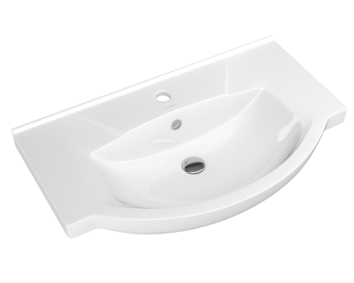 AQ 4620008197371 Kirovit Раковина Элеганс 750 760х450х195 мм, с отв. под смес., с отв 4620008197371