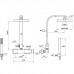 Stella Bamboo Quadro Душевой комплект 3283/420/304-200: смеситель, штанга+ручной+верхний душ 200мм, цвет: хром. BQ 02423 CR00