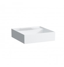 Laufen Kartell Раковина 46х46х12 см, без отв., без перелива, цвет: белый. 8.1533.1.000.112.1