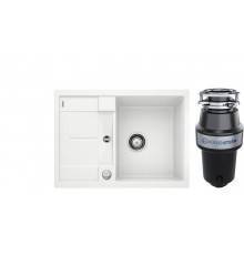 Комплект Мойка Blanco Metra 45S Compact 519576 белая + Измельчитель KUCHENSTERN Muhle