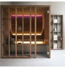 Effegibi Yoku S Shelf Био-Сауна 230x200х214см, угловая DX, цвет: черный орех. BI 70 10 0001