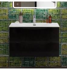 Тумба под раковину BelBagno Marino-cer-n 80 подвесная, nero lucido