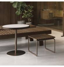 Effegibi Скамейка для ног для хаммам 45x45x35см, цвет: тиковое дерево. HA 65 10 0025