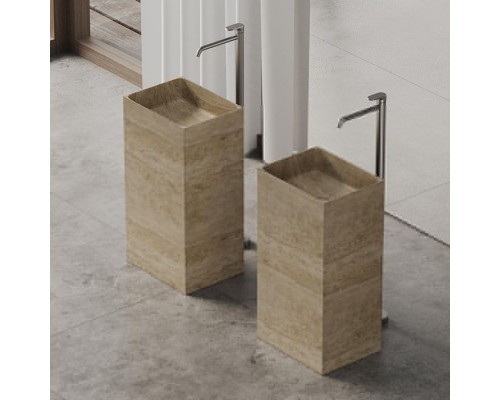 Dea Design Marble Napoli Раковина 45х35х85см., напольная, без отв., мрамор, цвет: Travertine. DD1544 450 TR Dea Design Marble Napoli Раковина 45х35х85см., напольная, без отв., мрамор, цвет: Travertine. DD1544 450 TR
