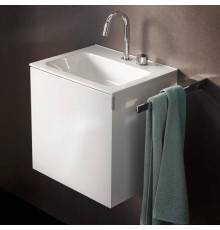 Emco Vanity units Комплект мебели 40х53.8хh39см, 1 дверь со стекл фасадом, ручка хром, корпус лак, подвесной, цвет: белый. 9577 114 41,  9583 274 24