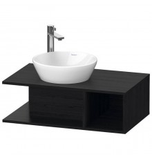 Duravit D-Neo Тумбочка подвесная компакт 80x48х26 см., раковина, 1 открытое отделение на правой стороне, цвет: Black Oak. 2328400000,  DE491801616