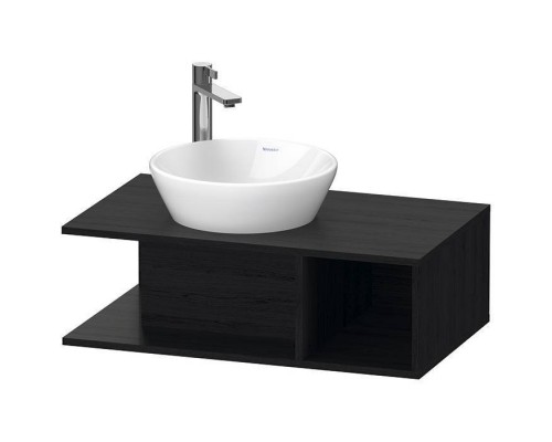 Duravit D-Neo Тумбочка подвесная компакт 80x48х26 см., раковина, 1 открытое отделение на правой стороне, цвет: Black Oak. 2328400000,  DE491801616