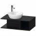 Duravit D-Neo Тумбочка подвесная компакт 80x48х26 см., раковина, 1 открытое отделение на правой стороне, цвет: Black Oak. 2328400000,  DE491801616