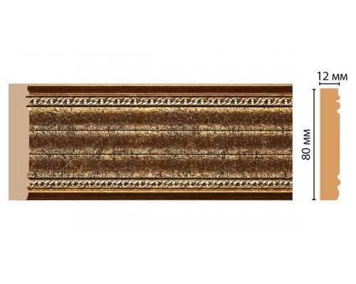 Молдинг DECOMASTER 150-43 ДМ (80*12*2400 мм)
